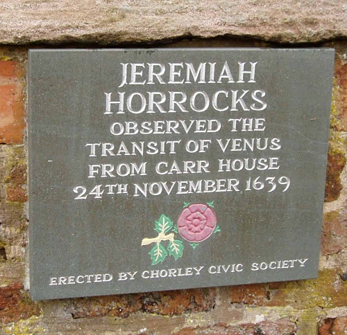 Plaque at Carr House