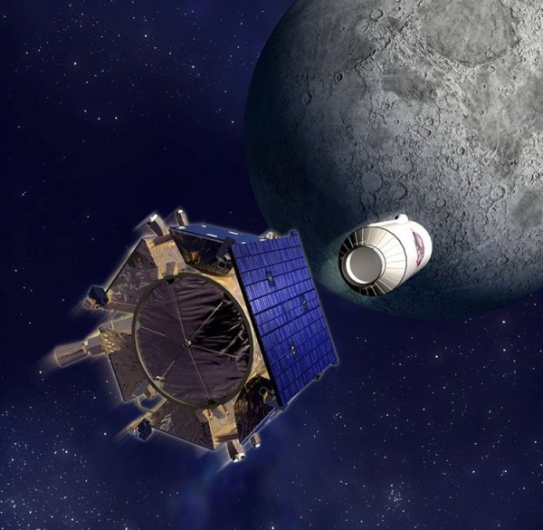 LCROSS separation from spent Centaur rocket stage