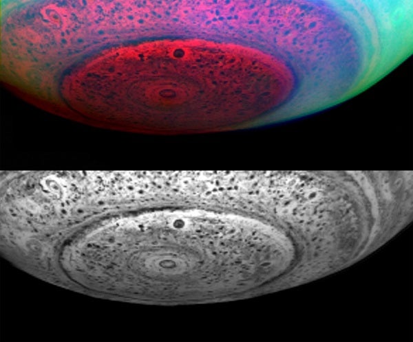 Saturn's south pole