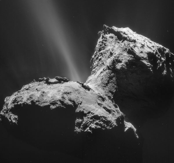 Rosetta mission two-lobed Comet 67P/Churyumov-Gerasimenko
