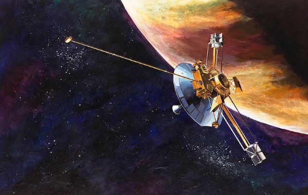 Pioneer 10 Jupiter flyby illustration