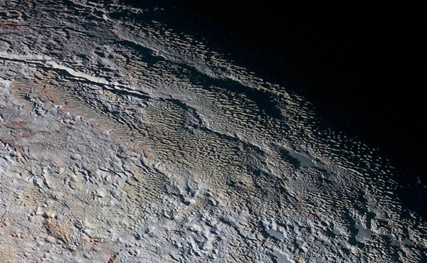 Pluto's snakeskin detail