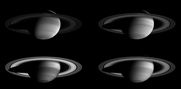 Saturn in four wavelengths
