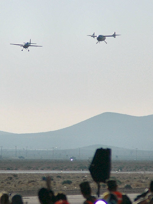 SpaceShipOne returns, September 29, 2004