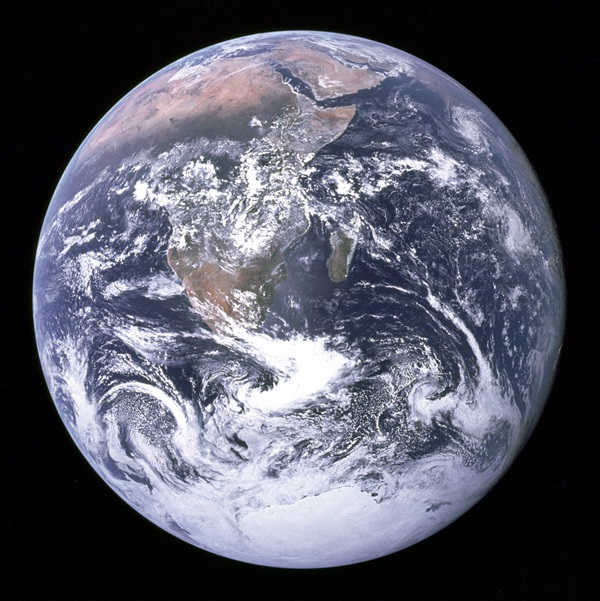 Earth as photographed by Apollo 17 astronauts
