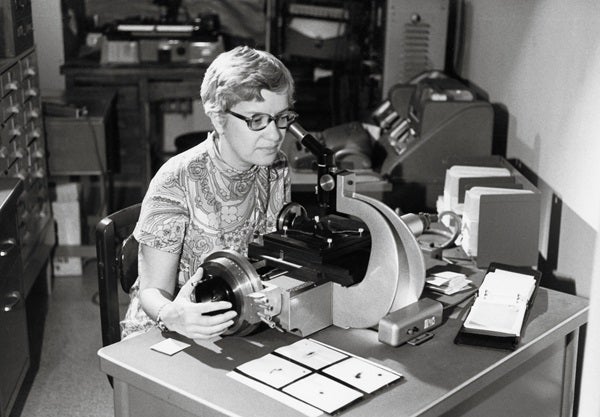 Vera C. Rubin was already observing the stars as an undergraduate at Vassar College. Credit: Archives & Special Collections, Vassar College Library. Credit: AIP Emilio Segrè Visual Archives, Rubin Collection.