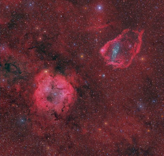 Cepheus field containing IC 1396 and Sh 2–129