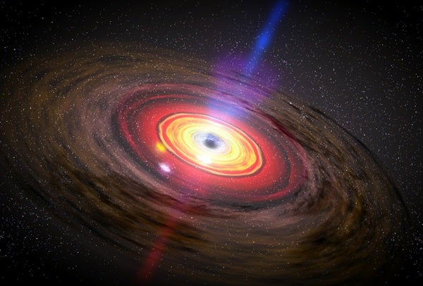 Active galactic nucleus illustration