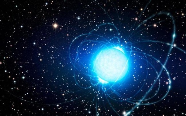 Artist s impression of the magnetar in the star cluster Westerlund 1 0