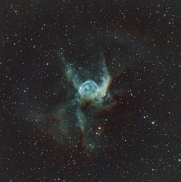 NGC 2359, also known as the Baby Yoda Nebula or Thor's Helmet