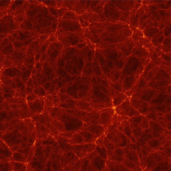 Astronomers run computer simulations, like Bolshoi, to learn how the universe's large-scale structure has evolved over billions of years.