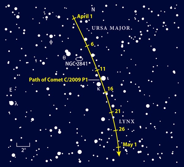 Comet-Garradd-finder-chart
