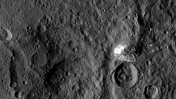 Conical mountain on Ceres