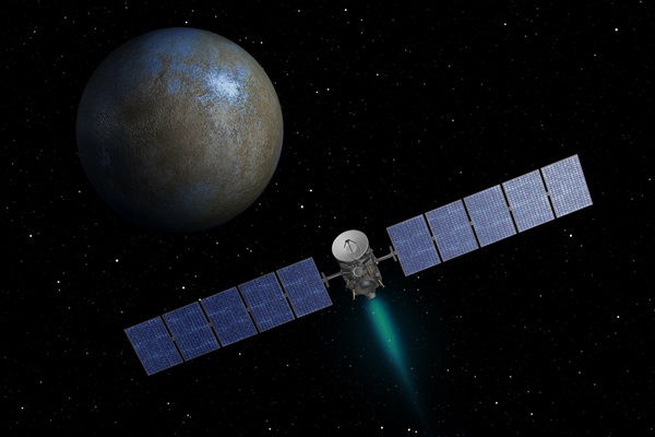Illustration of Dawn at Ceres