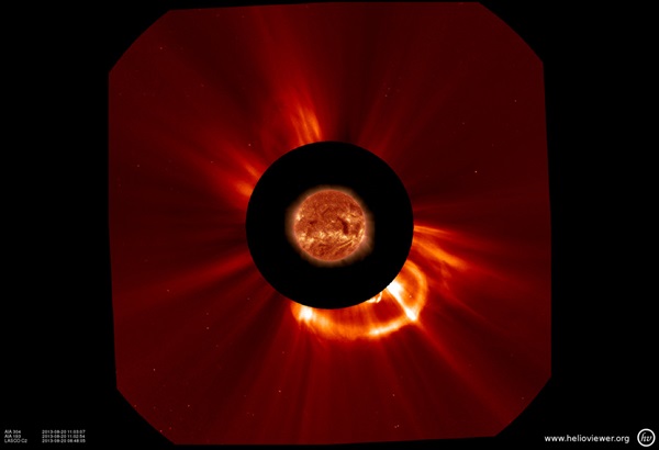 Earth-directed coronal mass ejection
