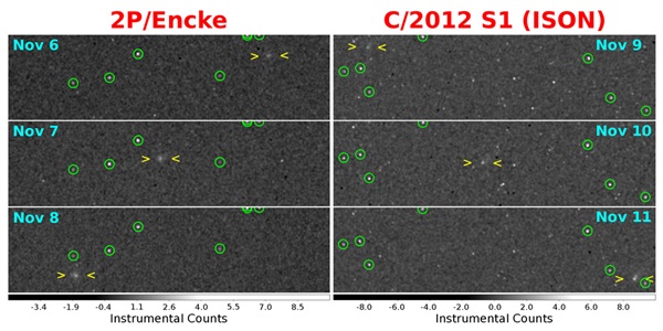 Encke and ISON final comet figure