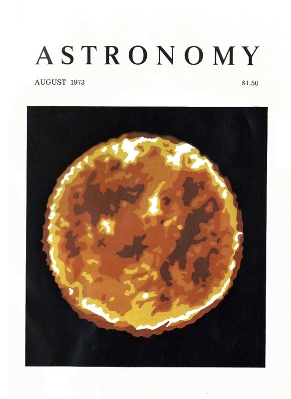 Astronomy magazine's first issue cover