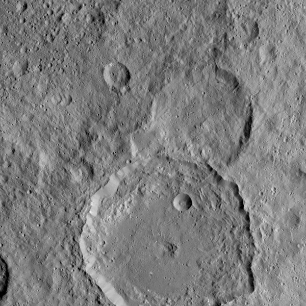 Gaue crater on Ceres
