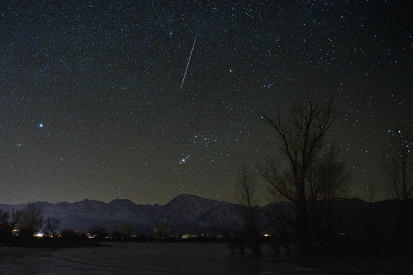 Geminid meteor shower