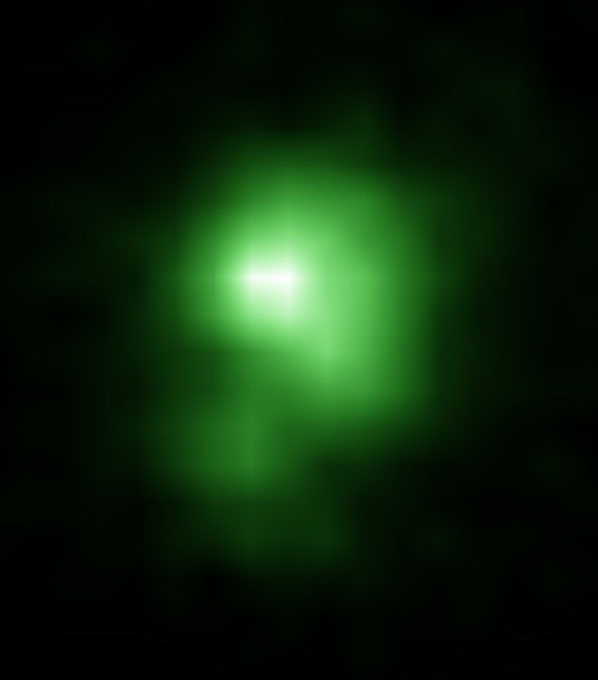 Green pea galaxy