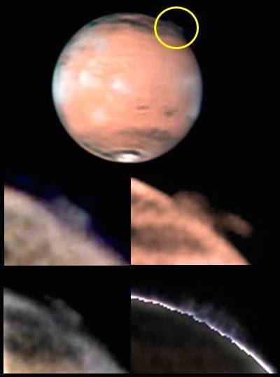 High-altitude plume on Mars