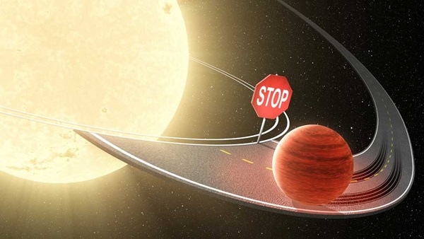 Hot Jupiters are known to migrate from their stars frigid outer reaches in toward the star's blistering heat.
