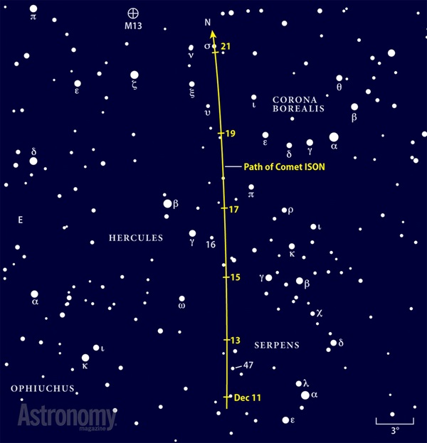 Comet ISON December 11-21