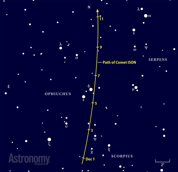 Comet ISON December 1-11