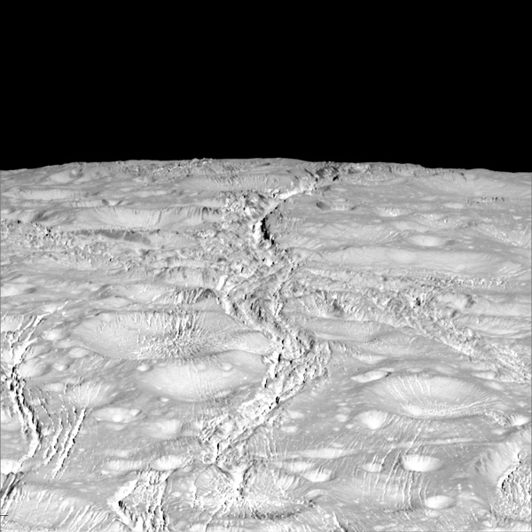 Icy moon Enceladus