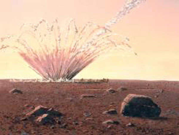 Impact on Mars