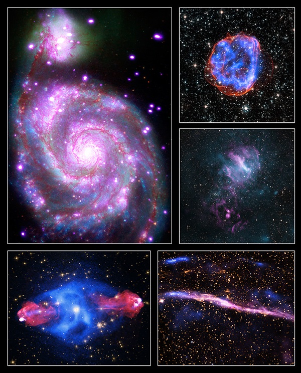 M51, SNR0519-69.0, MSH 11-62, RCW 86, Cygnus A