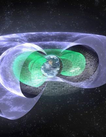 Scientists have discovered an invisible shield roughly 7,200 miles (11,600 kilometers) above Earth that blocks so-called “killer electrons.”