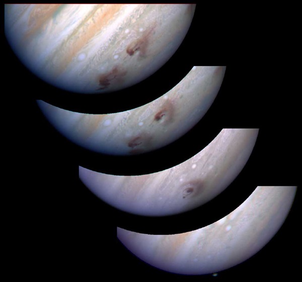 Comet Shoemaker-Levy-9 impact site on Jupiter
