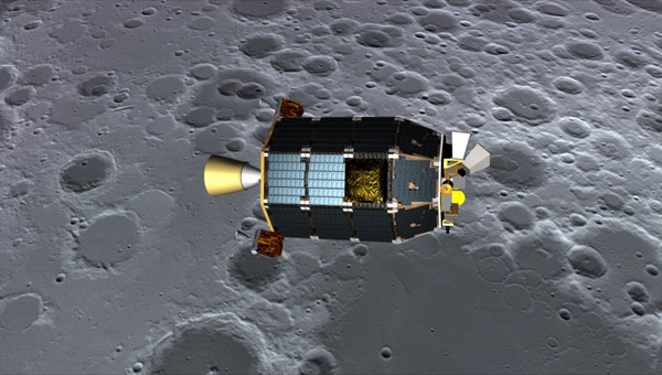 LADEE above lunar surface