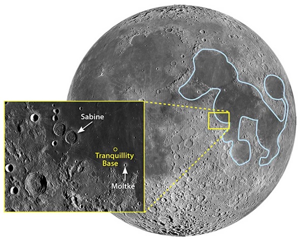 The area of the Moon where the Apollo 11 astronauts landed