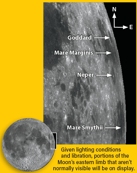 A map of the Moon's eastern limb