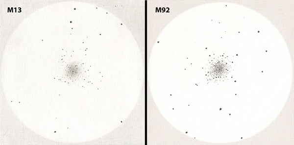 M13 and M92 sketches