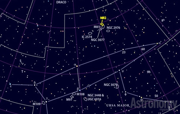 M82 finder chart