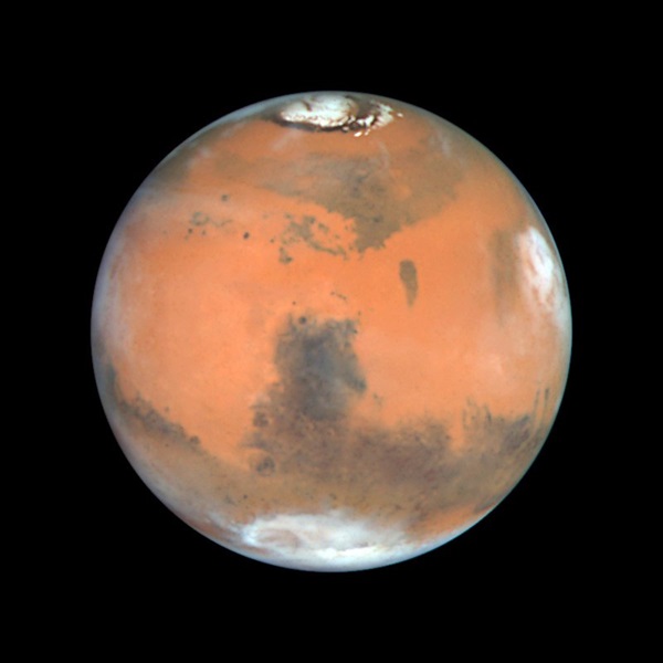 Mars with Syrtis Major visible