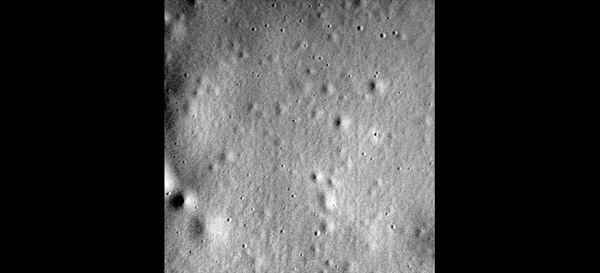 The final image of Mercury from the MESSENGER spacecraft sent April 30, 2015.