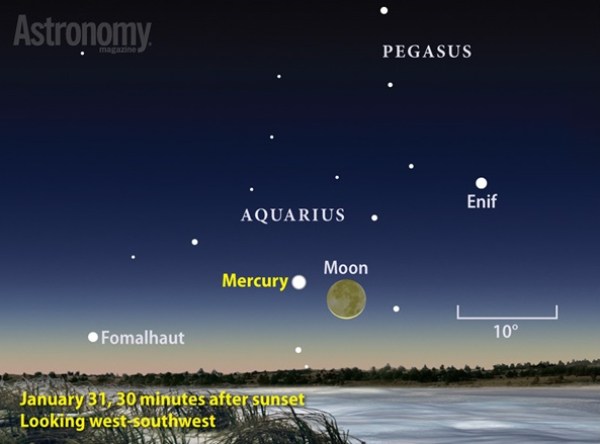 Mercury finder chart