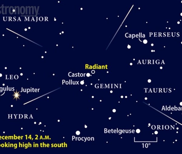 The April 23 morning sky features many shooting stars as the best meteor shower of 2015's first half reaches its peak.