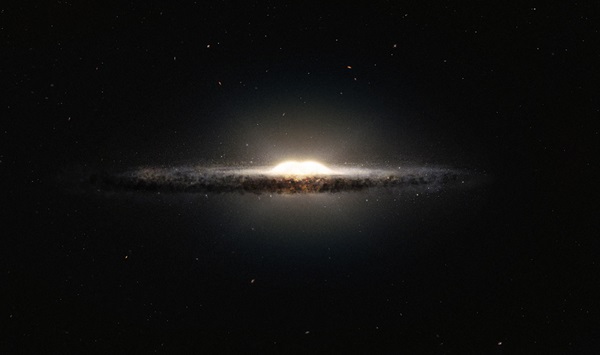 Illustration of the Milky Way's bulge