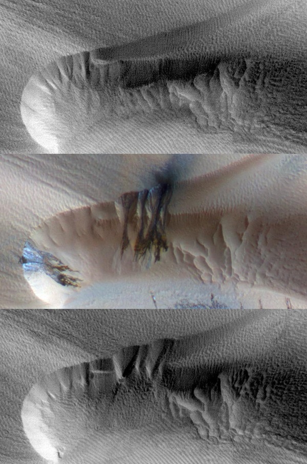 Northern Mars dune field
