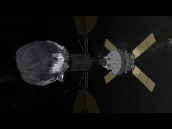 Orion asteroid docking approach