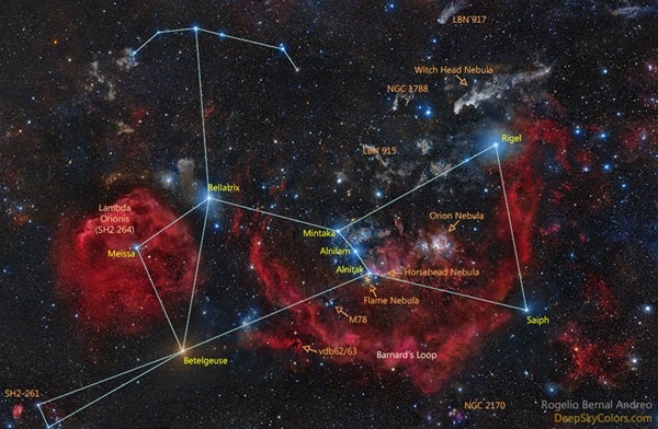 constellations orion the hunter