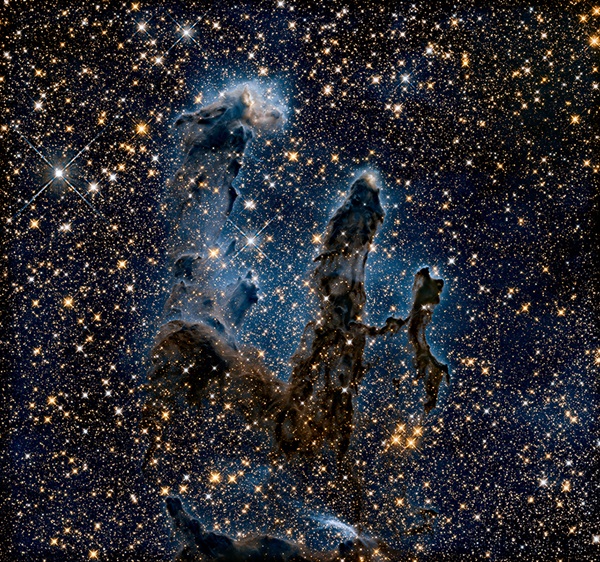 Hubble's "Pillars of Creation" in near-infrared