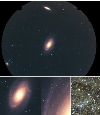 Pseudo-color images from HSC observation