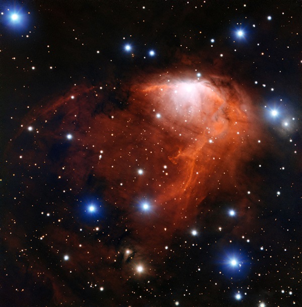 Cloud of gas called RCW 34 is a site of star formation in the southern constellation of Vela 