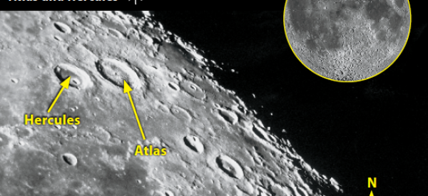 Craters in the lunar northwest